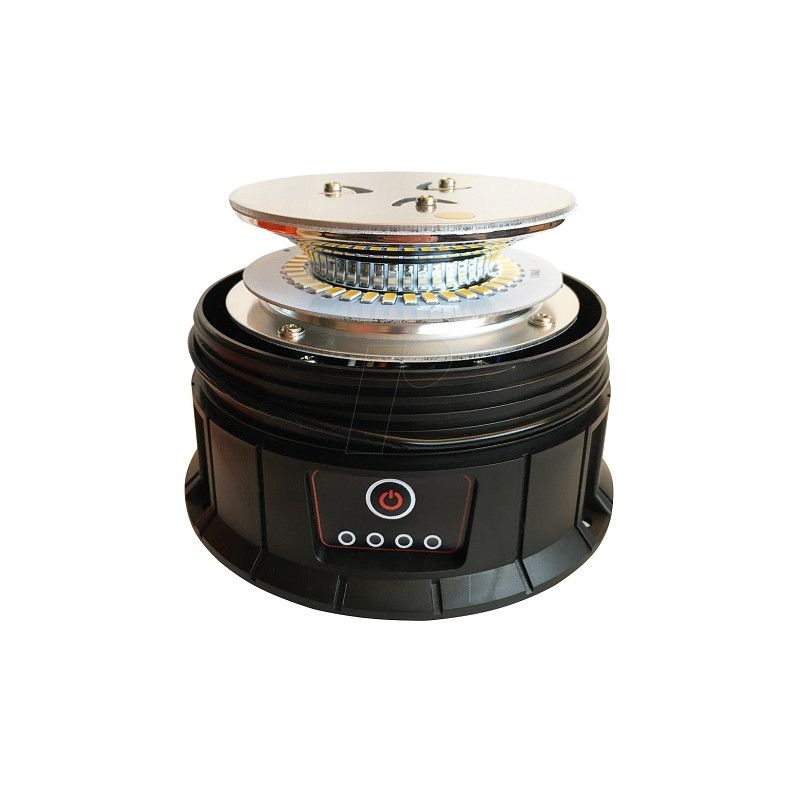 B&S LED Rundum- und Warnleuchte, Akkubetrieb, 19W