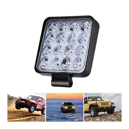 HM LED-Arbeitsscheinwerfer "Offroad 48Q" 48W, 10V-30V
