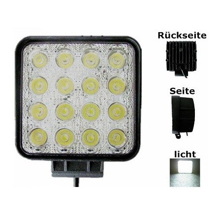 HM LED-Arbeitsscheinwerfer "Offroad 48Q" 48W, 10V-30V
