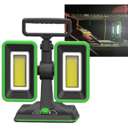 Chilitec LED-Baustrahler "DUO-60", 2 x 30W, Akku, SMD-LED