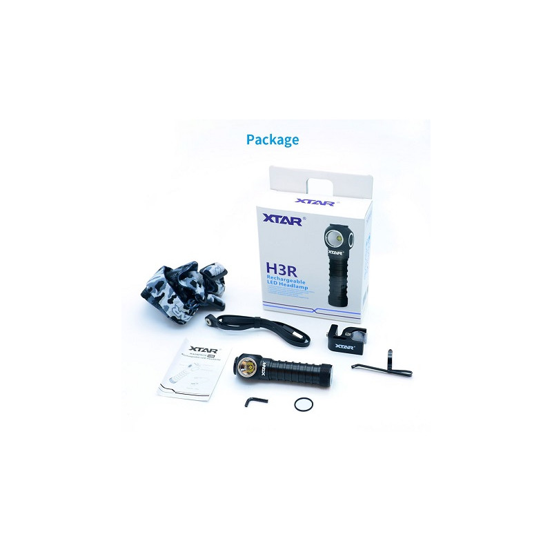 XTAR LED Kopflampe "MAGNEMITE", H3R, 5 Leucht-Modus + SOS