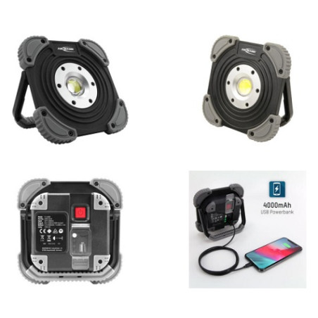 Ansmann LED-Arbeitsstrahler "FL1400R", 10W, Akku, COB