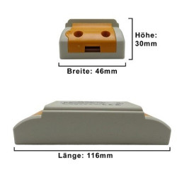 PB LED AC-Treiber/Trafo, 12V AC, 1-70W, dimmbar 2