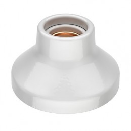 Fassung E27 Porzellan mit Bügel Keramik Lampenfassung E27-F