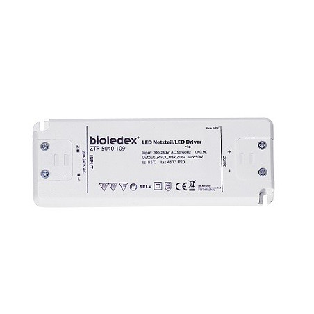 Bioledex LED DC-Treiber/Trafo "BIO24-50W", 24V DC, 2.08A, 50W | 3937