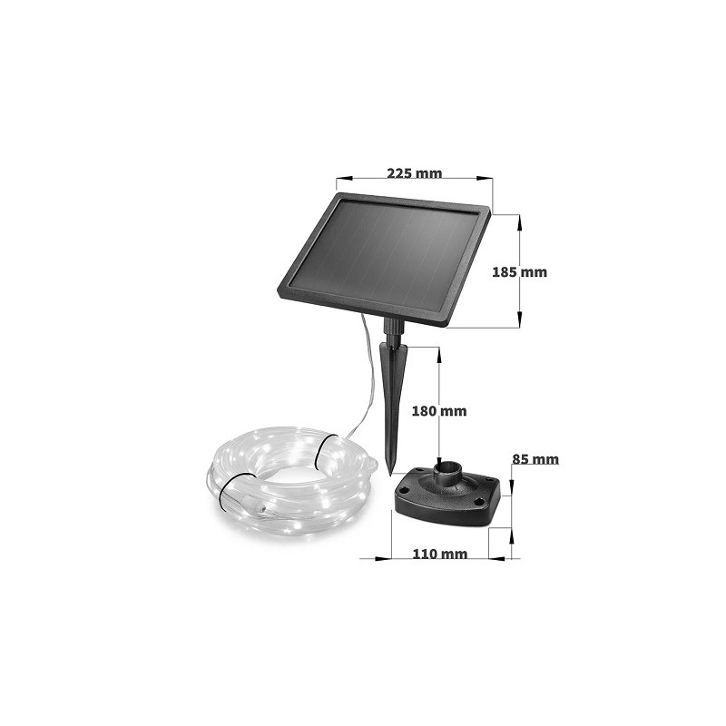 Esotec LED Solar-Lichtschlauch "Premium2", 12m, 200 LED Lampen
