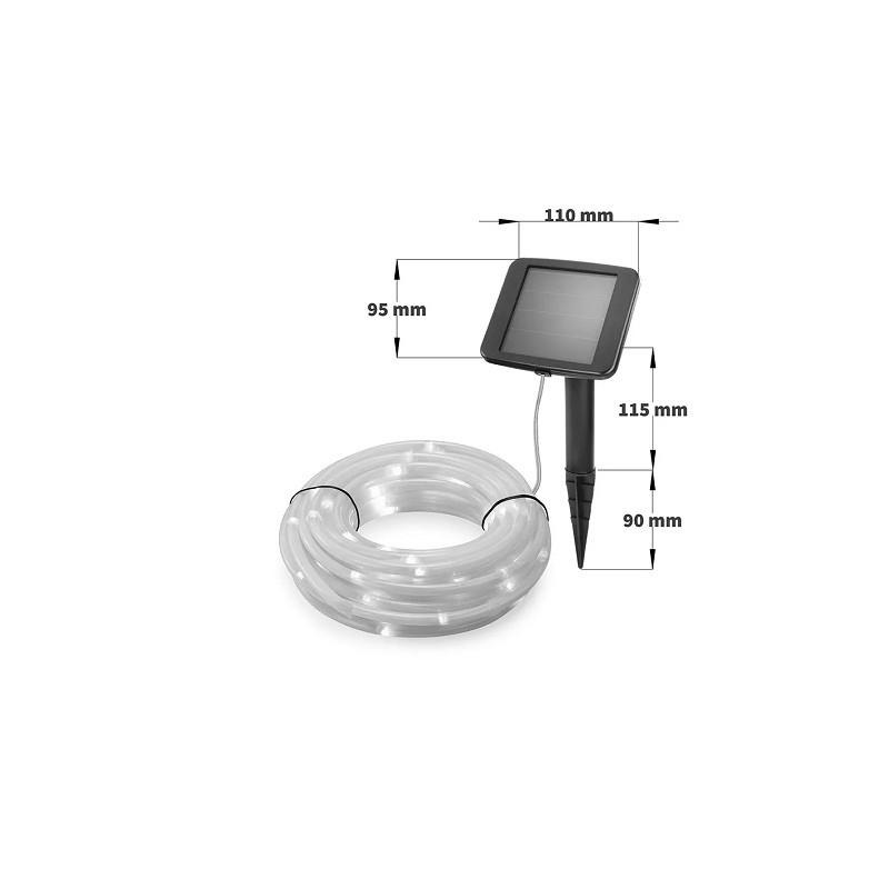 Esotec LED Solar-Lichtschlauch "Premium1", 12m, 100 LED Lampen