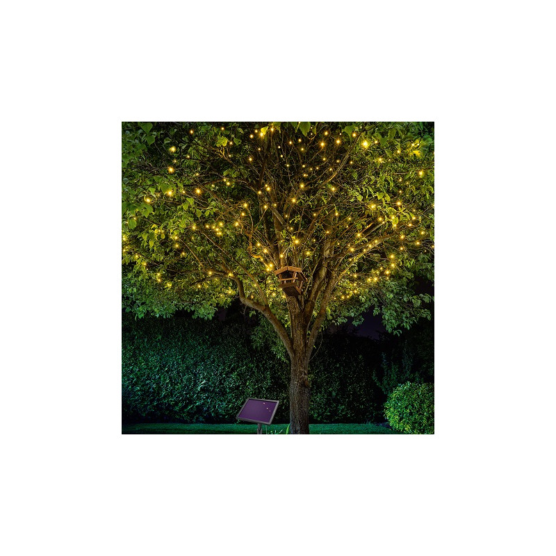 Esotec LED Solar-Lichterkette "Premium", 1.2W, 200 LED, 22m