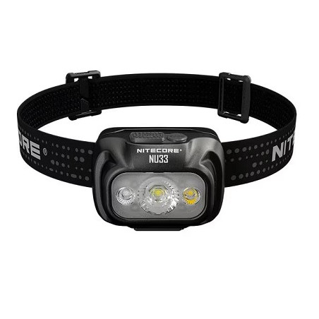 Nitecore LED-Kopf/Stirnlampe "NU33", wiederaufladbar über USB-C