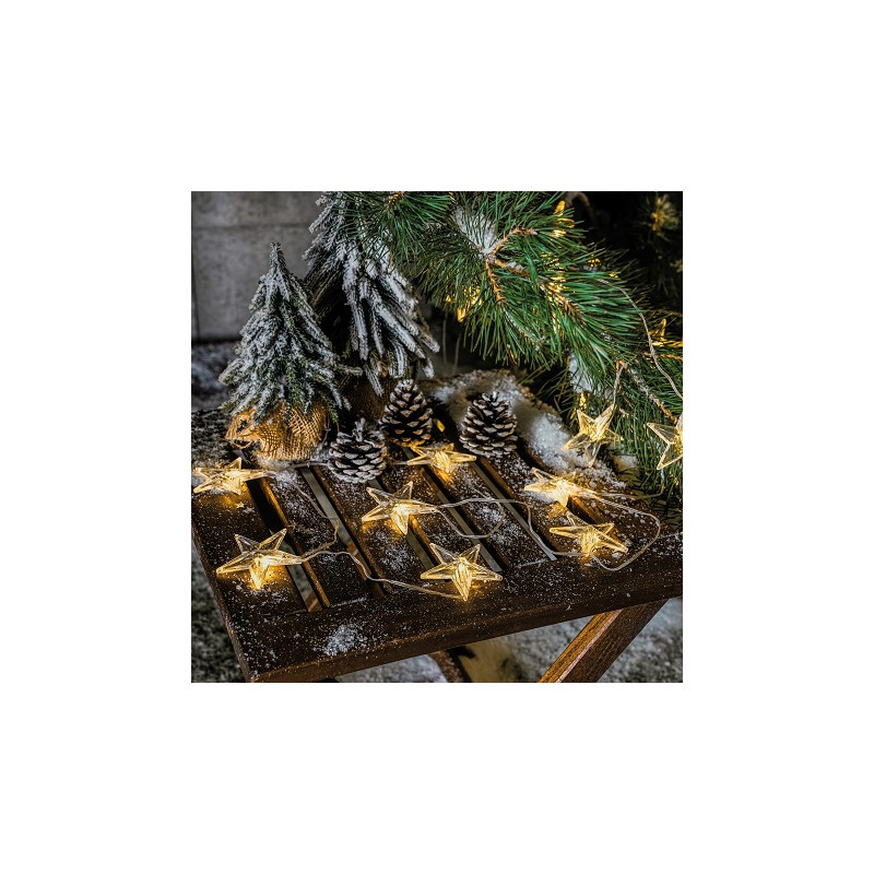 Esotec LED Solar-Lichtschlauch "Stern_30", 11m, 30 LED Sterne