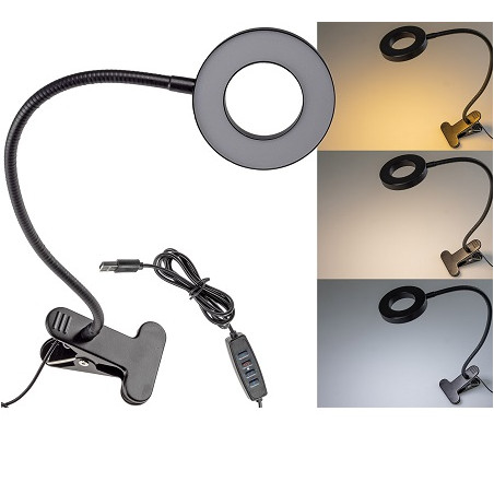 Chilitec USB LED-Akku Leselampe Klemmleuchte FLEX40