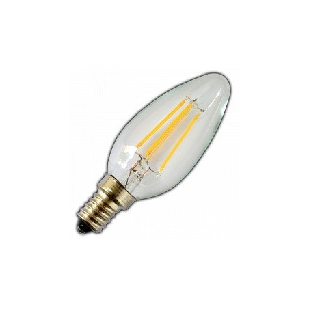 Chilitec E14 LED Lampe, Kerze, Filament KerzenlamE "K4", 4W