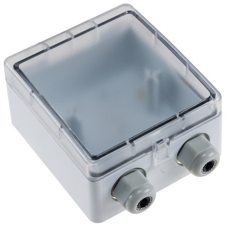 Chilitec Aufputz Gehäuse mit Schutzklappe, für 2 Kabel, 8-11mm