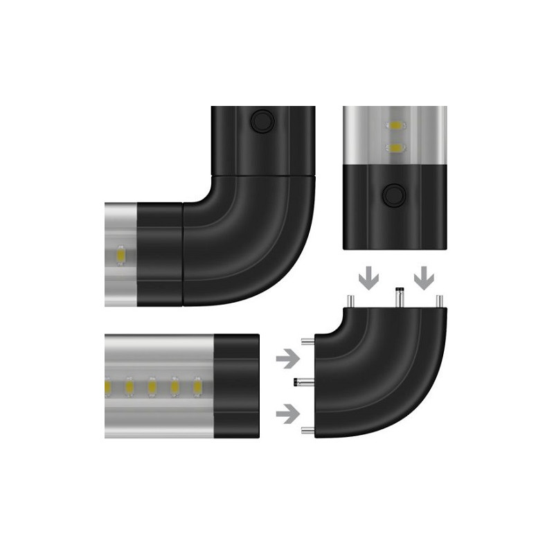 Ledscom Steck-Verbinder für Unterbau-Leuchten "SIRIS"