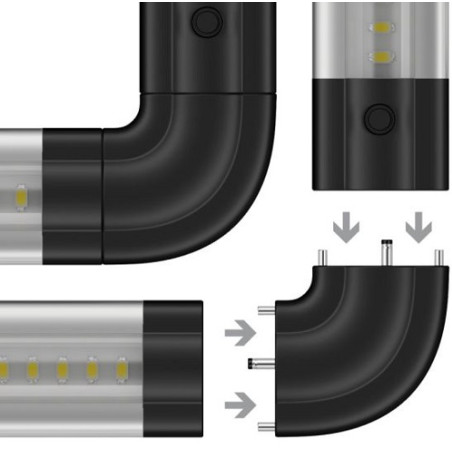 Ledscom Steck-Verbinder für Unterbau-Leuchten "SIRIS"