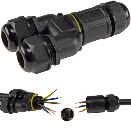 Chilitec Kabelverbinder Y-Stück, 230V, IP68 wasserdicht