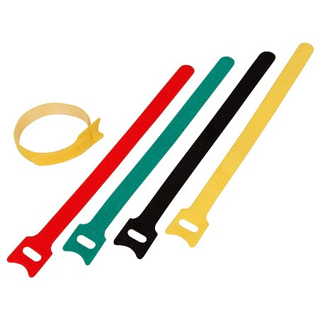 McPower Wiederverwendbare Kabelbinder, 4 Farben, 50teilig