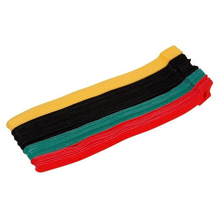 McPower Wiederverwendbare Kabelbinder, 4 Farben, 50teilig