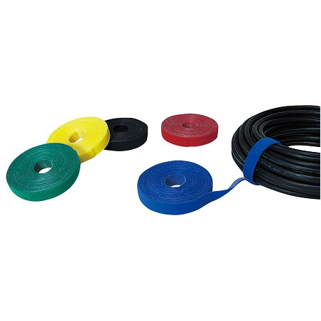 McPower Klettband Kabelbinder, in 2 Farben, 4m Rolle