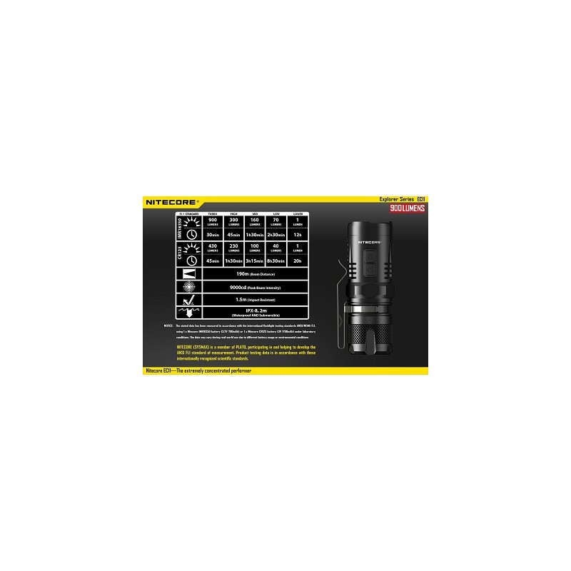 Nitecore LED-Taschenlampe EC11, Cree-XM-L2 U2 LED