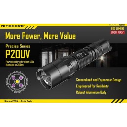 Nitecore LED-Taschenlampe P20UV, Cree-XM-L2 U2 LED | 2500 2