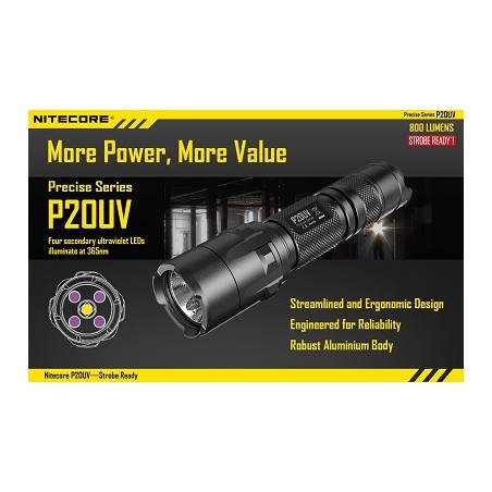 Nitecore LED-Taschenlampe P20UV, Cree-XM-L2 U2 LED | 2500
