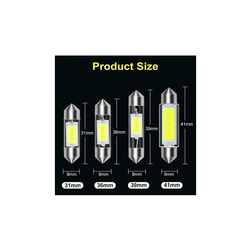 HM LED-Soffitte SV8.5, C5W, COB, Canbus, 2W, 31mm/41mm