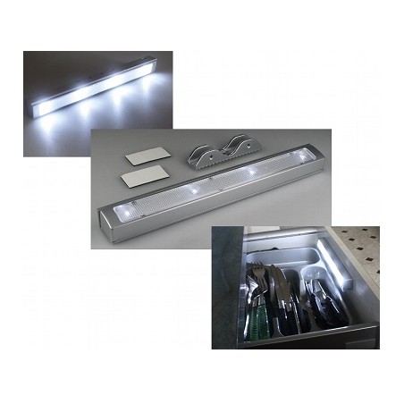 Chilitec LED-Schubladenleuchte, Vibrationsmelder/PIR, 22cm