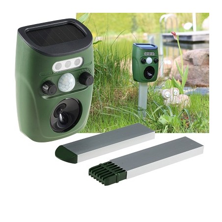 Chilitec Ultraschall-Tierscheuche "UTS Solar Pro" mit PIR, Licht