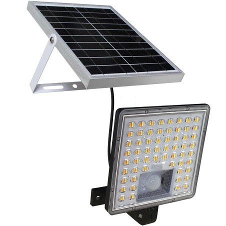 Chilitec LED Solarleuchte inkl. Panel mit Bewegungsmelder, 20W