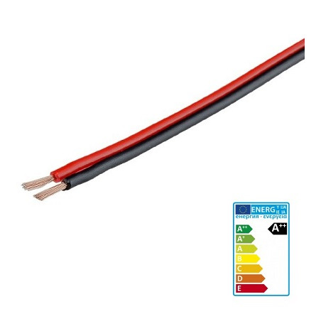 HM Niedervolt 2Pol-Kabel "ROT/SCHWARZ", 1m, OFC, 0.5mm