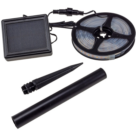 Chilitec LED Solar-Streifen Stripe "CT-SSS3" 3m, 8 Leuchtmodi