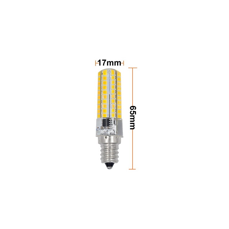 MENGS LED Lampe E12 "Silikon7", 7W, dimmbar