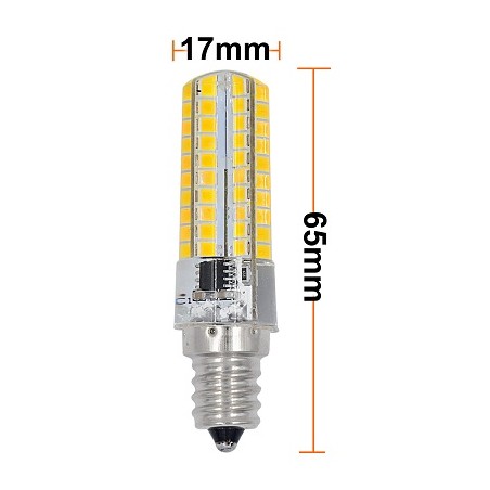 MENGS LED Lampe E12 "Silikon7", 7W, dimmbar