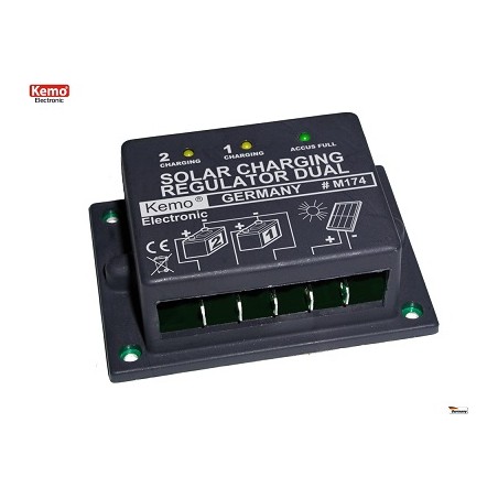 Kemo Solar Laderegler Dual "M174", 15 - 30V, max.16A