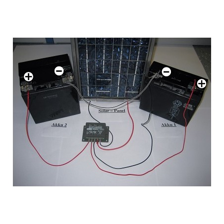 Kemo Solar Laderegler Dual "M174", 15 - 30V, max.16A