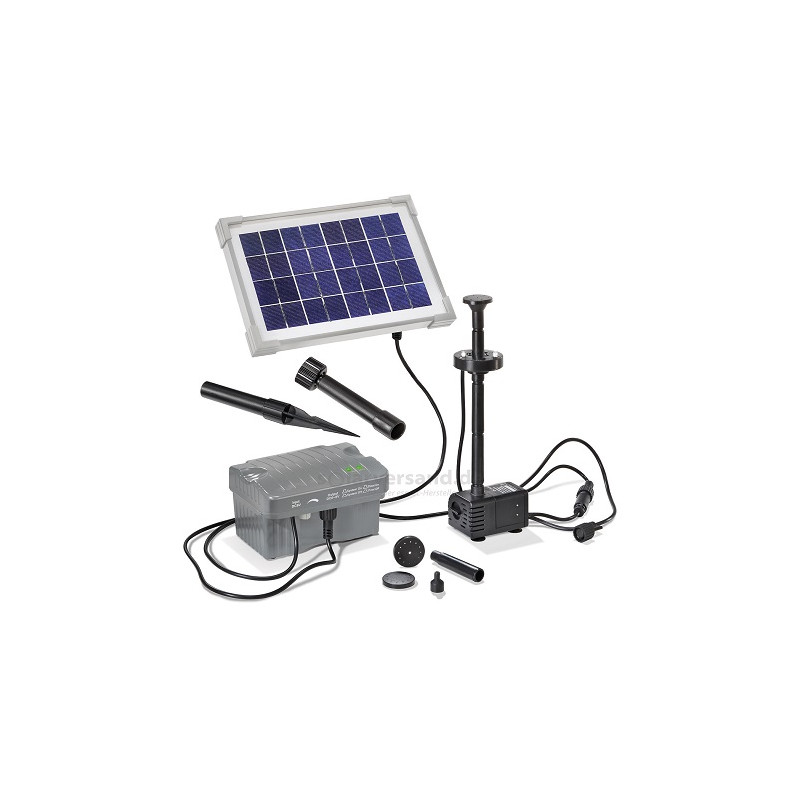 Esotec Solar Teichpumpenset "5/330", 6-9V, 5W, mit Lichtring