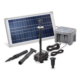 Esotec Solar Teichpumpenset "15/500", 6.4V, 15W, mit Lichtring