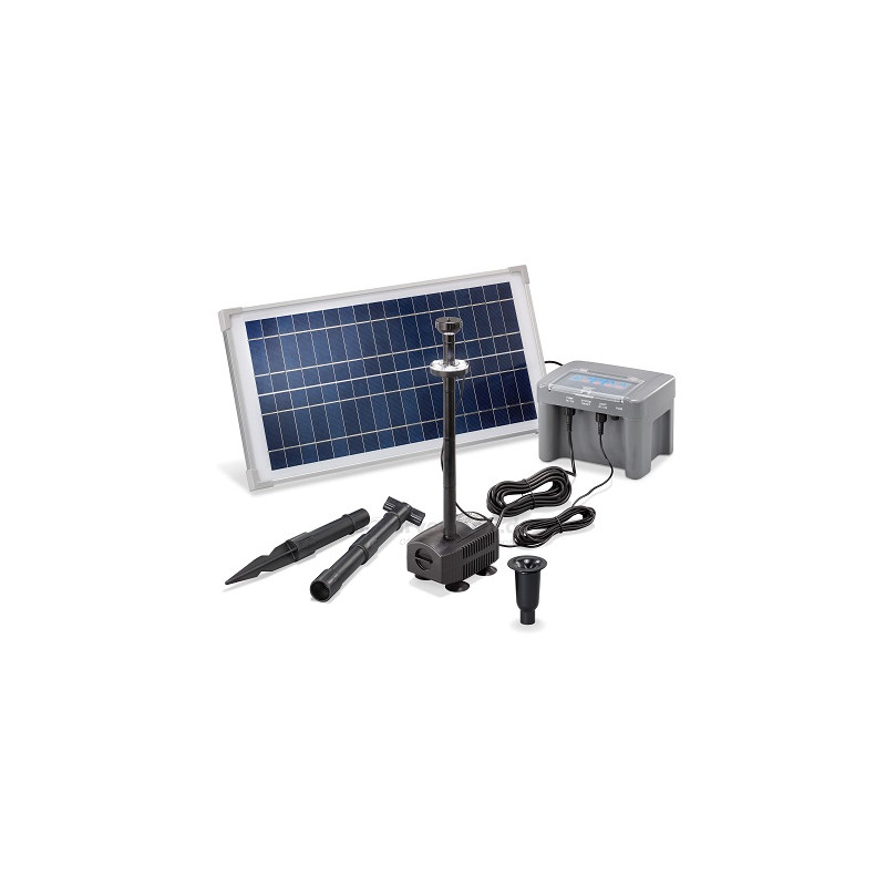 Esotec Solar Teichpumpenset "15/500", 6.4V, 15W, mit Lichtring