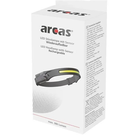 HM LED Sensor-Kopf/Stirnlampe "COB/XPE", Band verstellbar