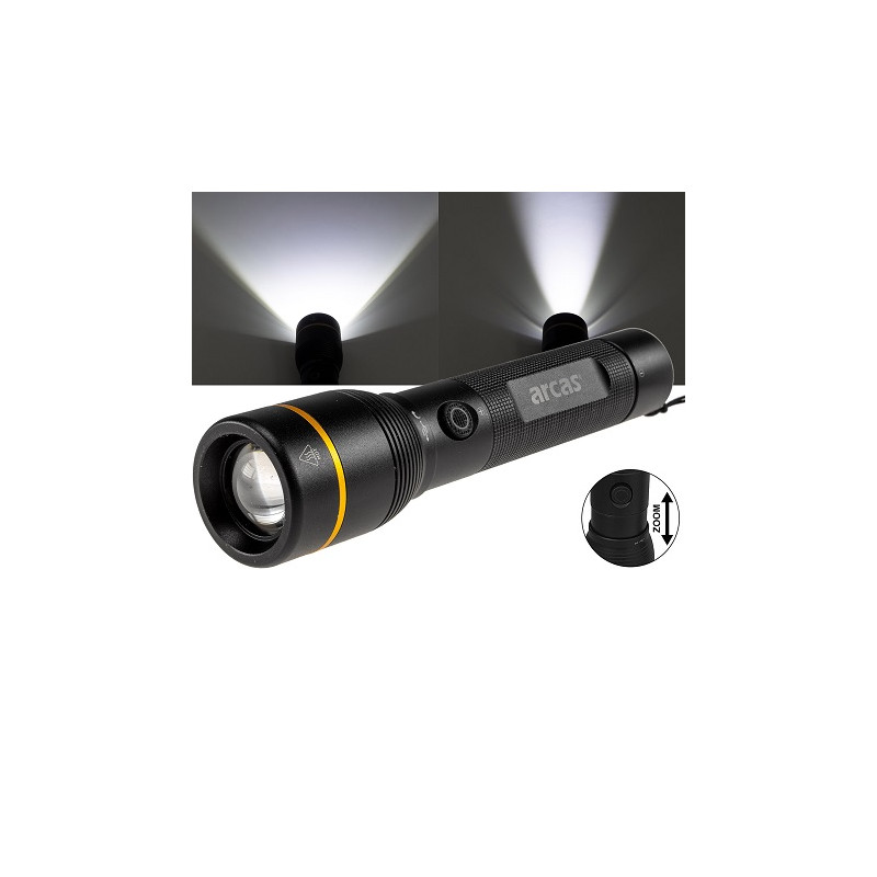 Arcas LED-Taschenlampe "Ac10W", 10W, Powerbankfunktion