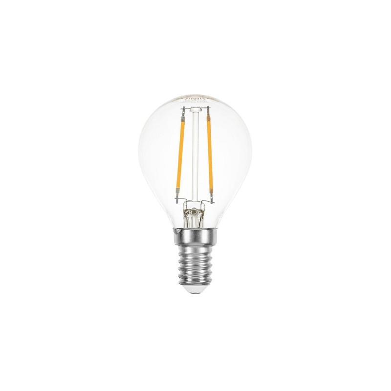LEDmaxx LED Lampe, Tropfen/Kugel "Filament" E14, 1W, klar