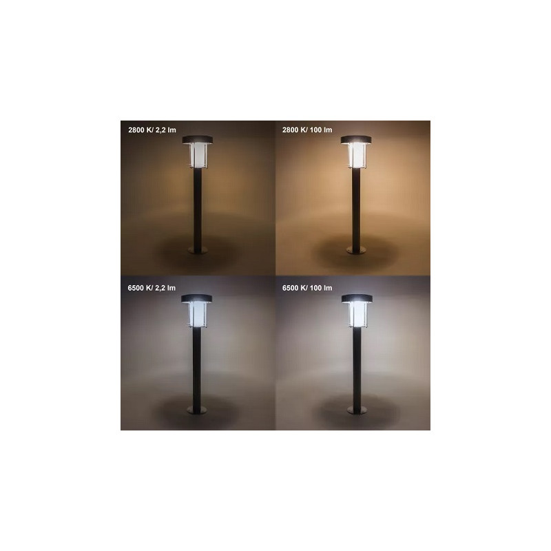 Esotec Solar PIR Stableuchte "Ancona PRO 71", 6 LED