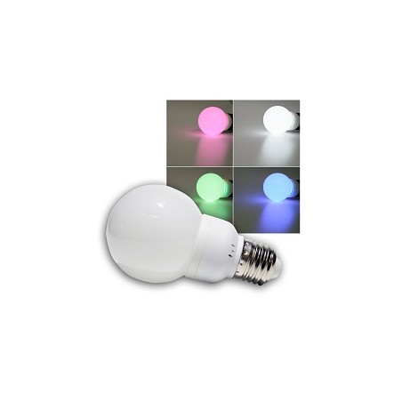 Chilitec E27 LED Lampe, Birne "RGB", 1.5W