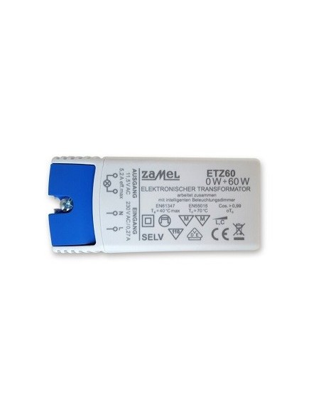 HM LED AC-Treiber/Trafo "ETZ60", 12V AC, 0-60W, dimmbar
