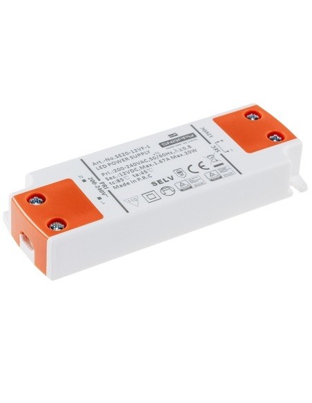McShine LED DC-Treiber/Trafo "SlimLine", 12V DC, 20W, 1.66A