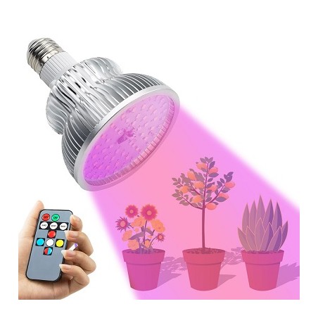 MENGS LED-Lampe, Pflanzenlampe "Full Spectrum" E27, 50W, FB