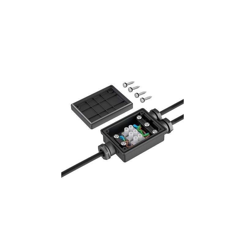Ledscom Kabelverbinder 2 fach BOX, 230V, IP68 wasserdicht