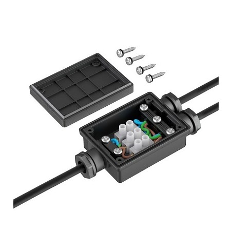 Ledscom Kabelverbinder 2 fach BOX, 230V, IP68 wasserdicht