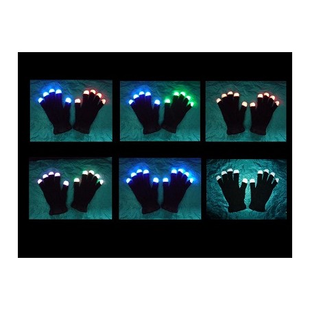 HM LED-Handschuhe in schwarz oder weiss | 1857